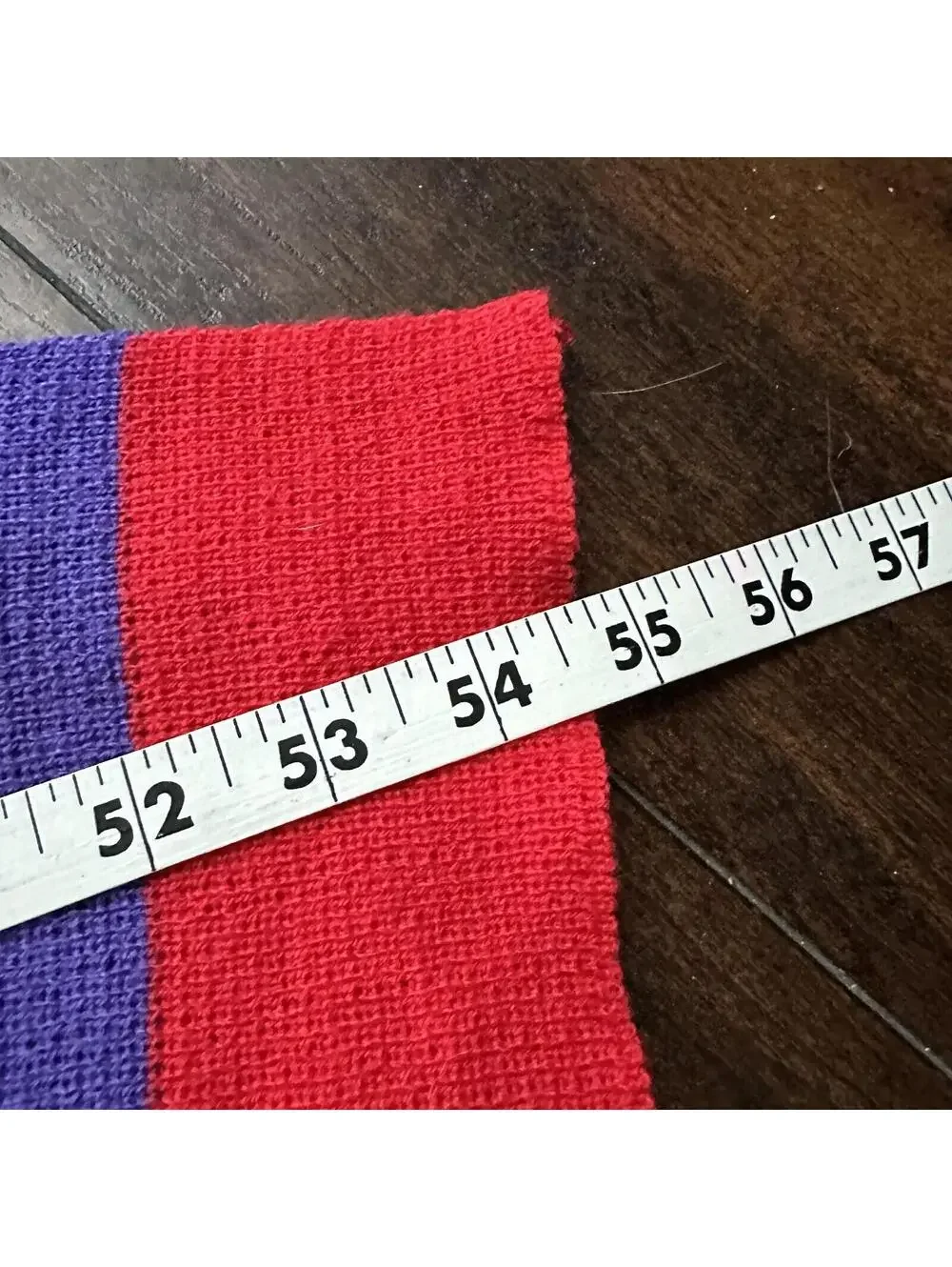 Scarf Accessory Institute Red Striped Multi Color Hipster 80s 90s Vintage Winter